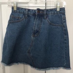 women’s denim skirt